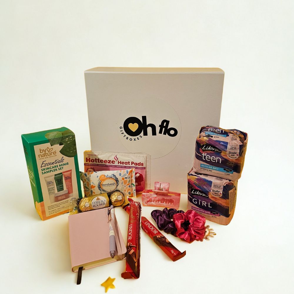 Ohflo First Period Care Kit - Confidence & Care Gift Box
